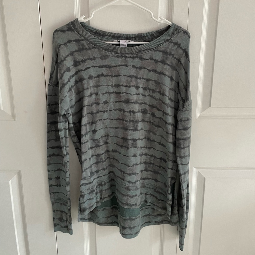 ATHLETA - Green/Blue striped sweater - Small